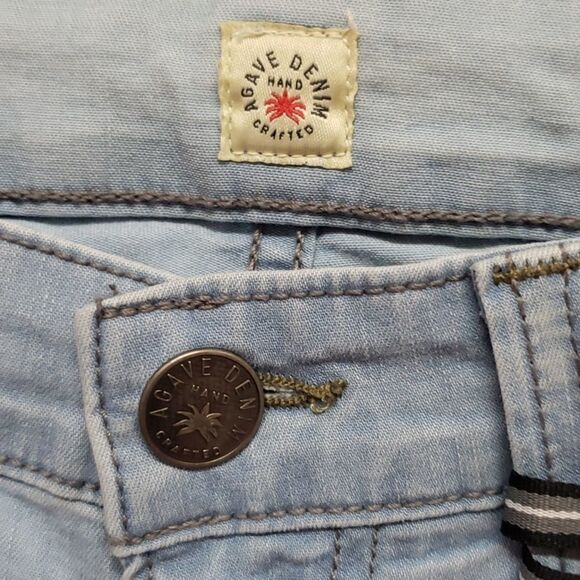 Agave Rocker The Slim Straight West Coast Luxury Jeans Sz 30/32 NWT - Picture 4 of 10